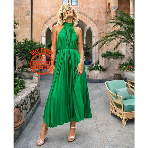 RARE!!! MANGO BLOGGER FAVE!!! Halter Midi Dress NWT - Picture 8 of 16